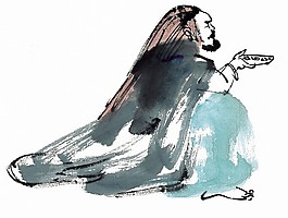 古典人物水墨 绘画