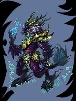 插画水神 共工图片