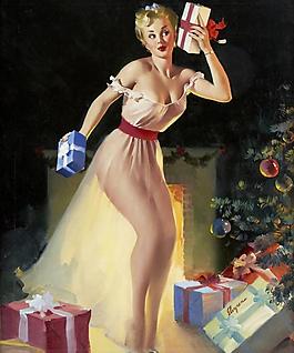 复古欧美美女插画图片