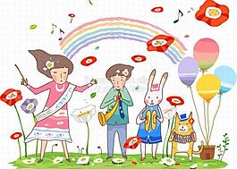 卡通人物插画图片