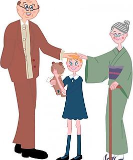 日本卡通人物插画图片