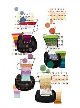 卡通日历漫画图片