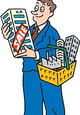 金融地产漫画图片