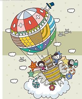矢量儿童插画图片