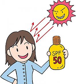 女士防晒霜图片