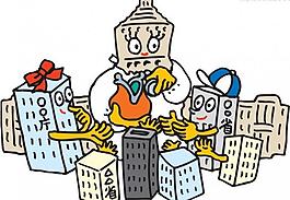 金融系统漫画图片