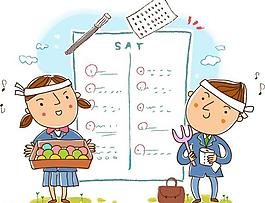 卡通学生图片