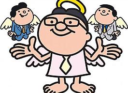 金融商业人物漫画图片