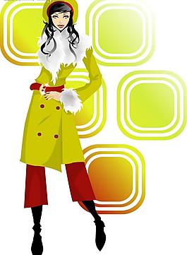 甜美新女性矢量图图片