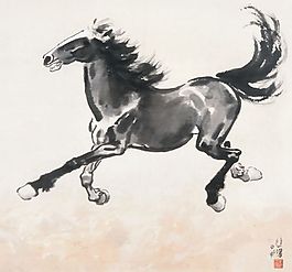 水墨画马图片_水墨画马素材_水墨画马模板免费下载-六图网