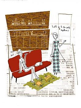 中国卡通插画图片