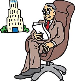 金融人物漫画图片