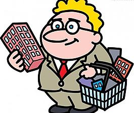 金融地产漫画图片