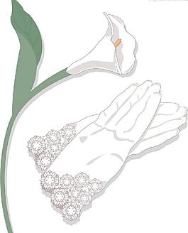 鲜花插画图片