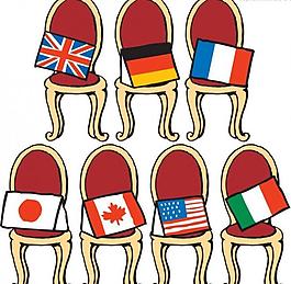 七国集团漫画图片