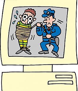 网警漫画图片