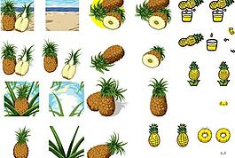 菠萝合集图片