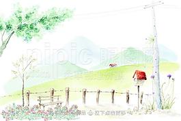 花园一角图片