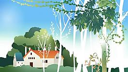 梦幻系列 绿色森林图片