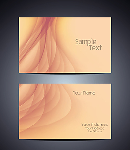 国外抽象简约名片素材