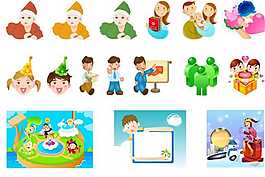 卡通小孩子图片