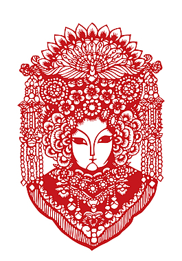 京剧人物剪纸