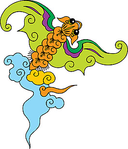 蝙蝠云纹图案
