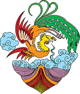 凤凰云纹图案