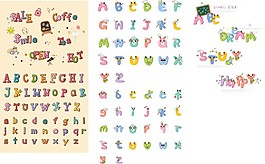卡通字母
