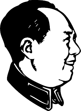 毛主席毛泽东头像矢量素材