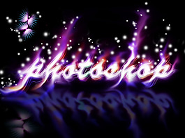 photoshop荧光字体的滤镜