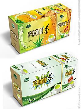 芦荟通便茶两款 (平面图)图片