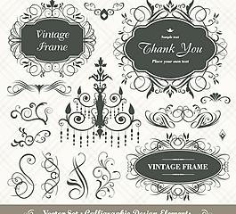 古典花纹花边 边框图片