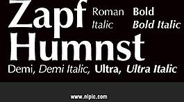 zapfhumanist系列字体下载图片