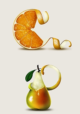 威士忌口味字母的插画故事