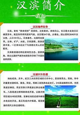 安康汉滨区简介展板图片