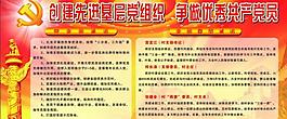 党支部展板图片