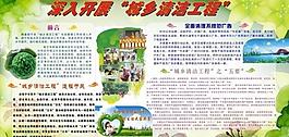 城乡清洁展板图片