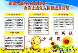 未成年教育展板图片