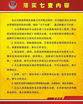 消防制度展板图片