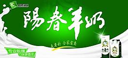 阳春羊奶室内展板图片