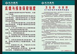 医院制度展板图片