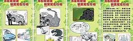 汽车尾气展板图片