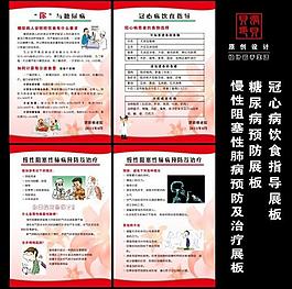 饮食指导 疾病预防 治疗展板图片