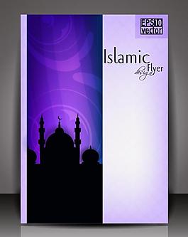 伊斯兰教传单背景 展板图片