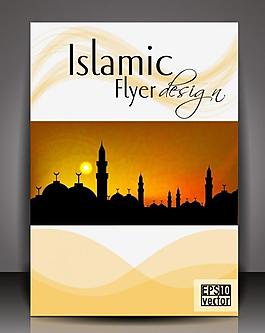 伊斯兰教传单背景 展板图片