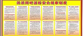 消防制度展板图片