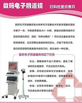 阴道镜展板图片
