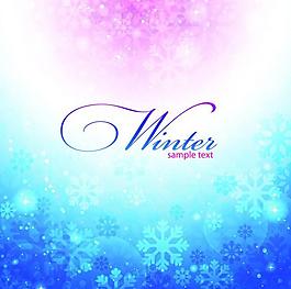 雪花冬季背景图片