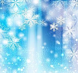 雪花冬季背景图片